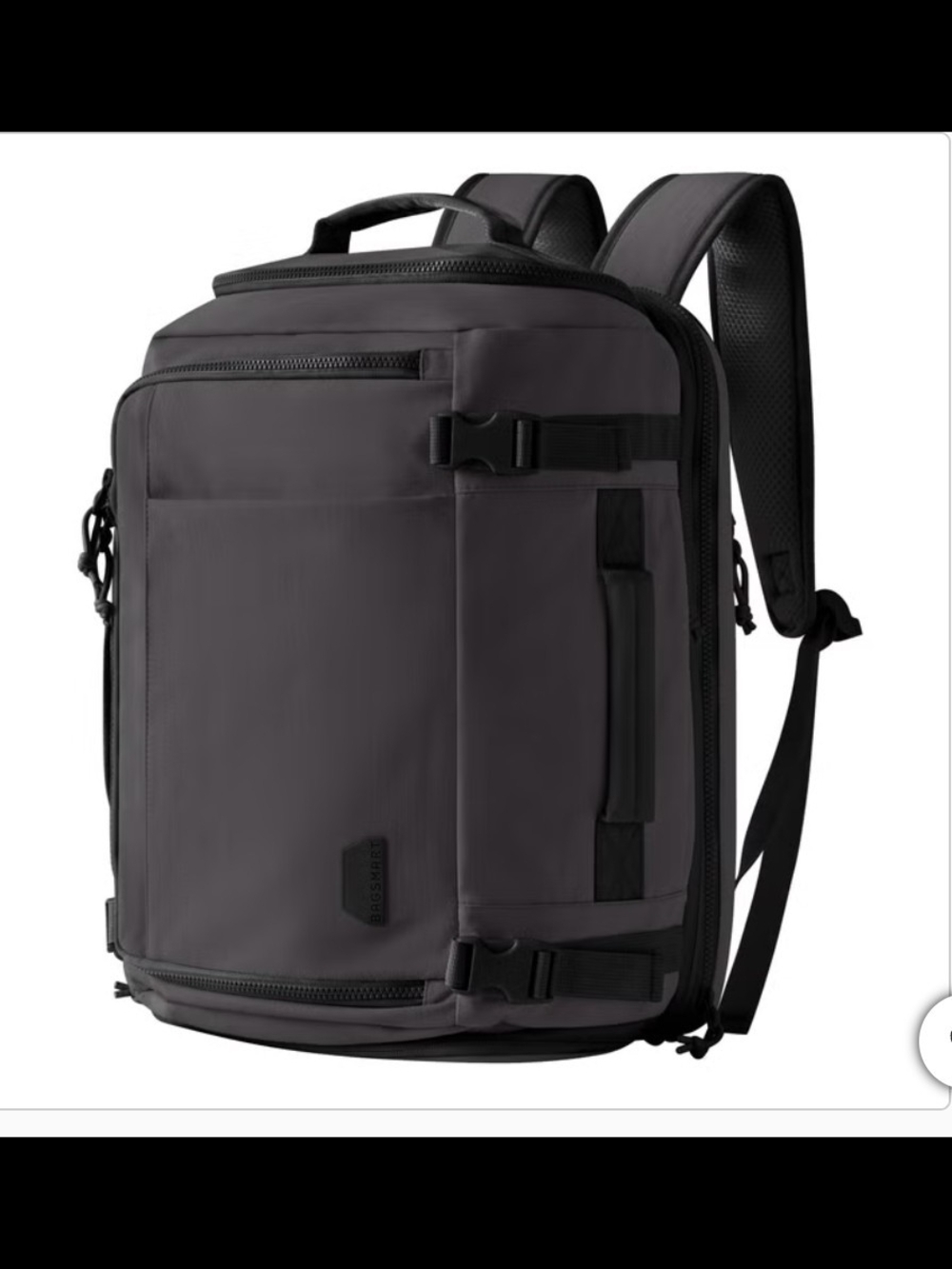 Men's Black Travel Backpack - Sleek Urban Carry